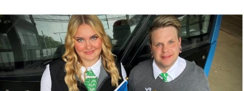 Elinor och Anders är Sveriges hopp i Spårvagns EM 2024. Foto: VR