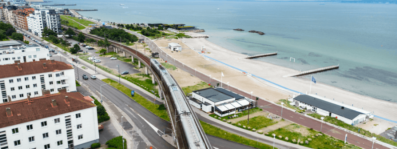 X55 rullar in Helsingborg. Foto: SJ