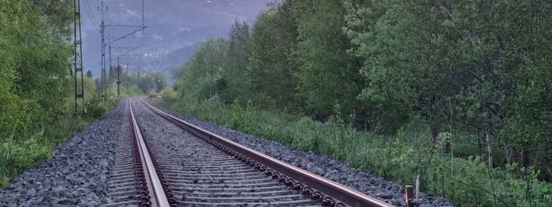 Mittbanans vackra omgivning - plats för reparations-projektet utfört av Geobear strax öster om Åre.