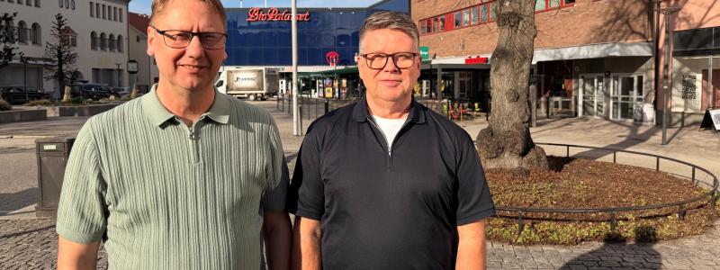 Hans Holmberg, vd på SiO Signalteknik och Håkan Jans, SIO Foto: XPartners