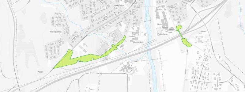 Samråd pågår för en detaljplan i Sävar. Karta: Umeå kommun