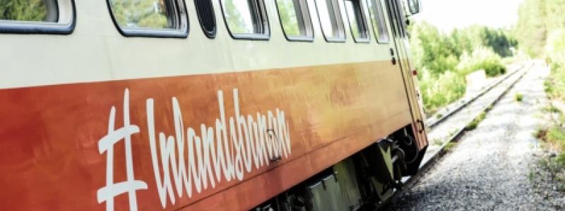 Inlandsbanan ska rustas och siktar på vätgasdrivna tåg. Foto: Inlandsbanan