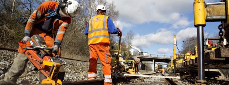 Banedanmark fortsätter att elektrifiera det danska järnvägsnätet. Foto: Banedanmark