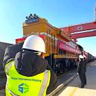 Kinesisk export på järnväg förbereds i Kina. Foto: Super International Shipping Rail