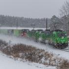 Tågen går oftare i tid och trafiken fungerar mer stabilt efter att bolaget har lagt om hur transporterna planeras och körs, med fasta huvudstråk i stället för mer spridd trafik. Foto: Green Cargo