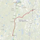 Järnvägen mellan Nässjö och Värnamo. Karta: Trafikverket