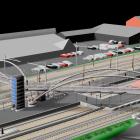 Hillerød station ska byggas om med nya spår, nytt tak, längre plattformar och en ny gångbro över stationen. Bild: Banedanmark
