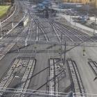 Vid uppställningsanläggningen i Hove har det nya systemet installerats och ansvarar för digital styrning av växlar, signaler och plankorsningar. Foto: Hitachi