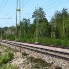 Två förbigångsspår byggs utanför Högsjö. Foto: Trafikverket