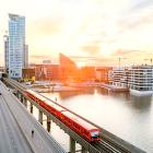 Metrobron mellan Fiskehamnen och Brändö är en av tre broar som ska renoveras eller ersättas i Helsingfors. Foto: Stadstrafikbolaget: Kaupunkiliikenne Oy