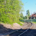Efter elektrifieringen kommer tågen att kunna köras med ellok från timmerterminalen och vidare ut på Dalabanan. Foto: Göran Persson