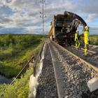 Spårbyte på Malmbanan Foto: Trafikverket