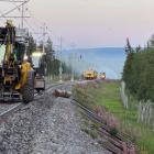 Spårbyte på Malmbanan mellan Gällivare och Råtsi Foto: Trafikverket