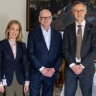 Emma Lennartson, regiondirektör i Region Stockholm, Thomas
Östros, vice ordförande för EIB och Fredrik Jurdell. Foto: Region Stockholm