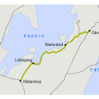 Trafikverket planerar för att öka säkerheten vid plankorsningar på sträckan Gårdsjö–Håkantorp. Översiktskarta: Trafikverket