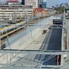 Spårarbeten i Almedal. Foto: Trafikverket