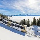 De fyra kuggstångstågen kommer att trafikera sträckan Goldau–Rigi Kulm. Foto: © Michi Captures/Stadler, Inc.