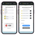 Appen används för att identifiera gränspunkter mellan entreprenaders arbetsområden. Bild: Tydal Systems