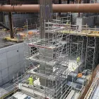 En ny tågstation växer fram i Korsvägen. Foto: Trafikverket