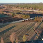 Visionsbild på Tjärnbäcksbron, framtagen av Kreera samhällsbyggnad. Bild: Trafikverket