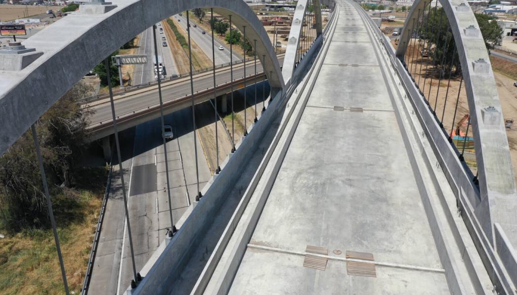 Kaliforniens höghastighetsbana tar form. Infrastrukturen är på plats men på många platser saknas rälsen ännu. Foto: California High-Speed Rail Authority