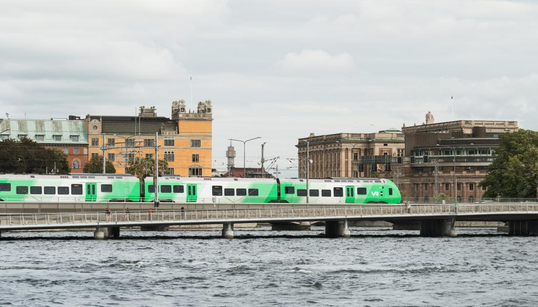 Premiärtur för det första gröna VR-tåget Foto: VR MTRX