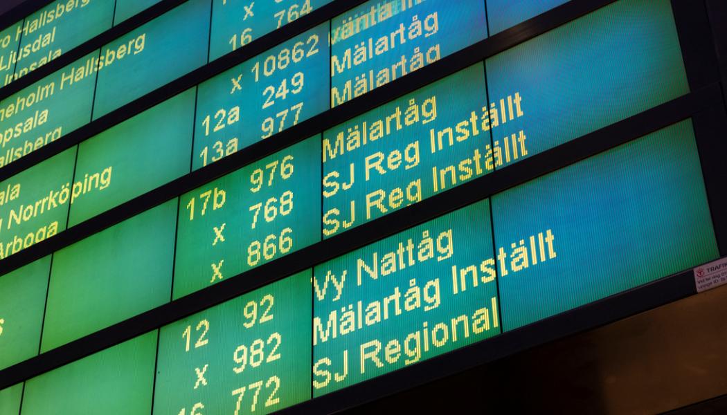 Johan Jeppsson/TT: Mälartåg har länge haft problem med inställda avgångar. Arkivbild.