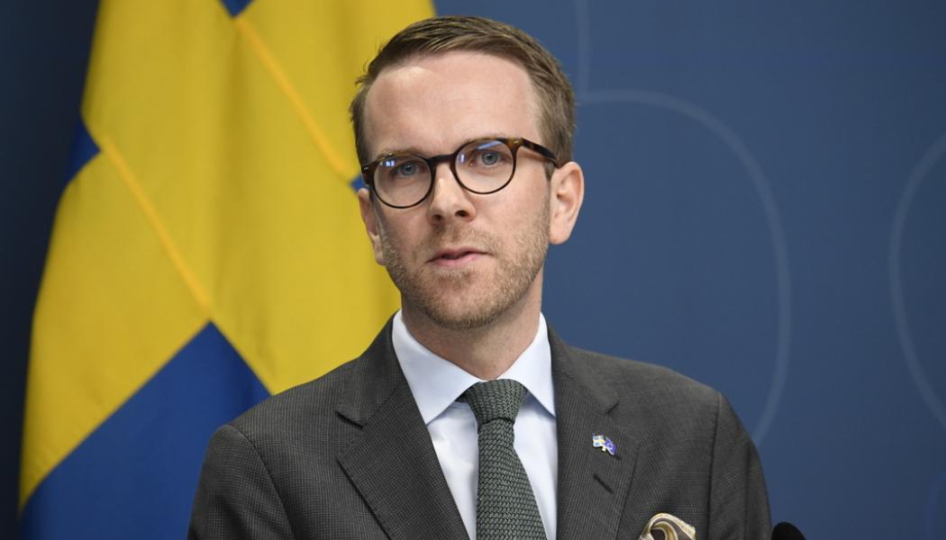 Marko Säävälä/TT: Infrastruktur- och bostadsminister Andreas Carlson (KD). Arkivbild.