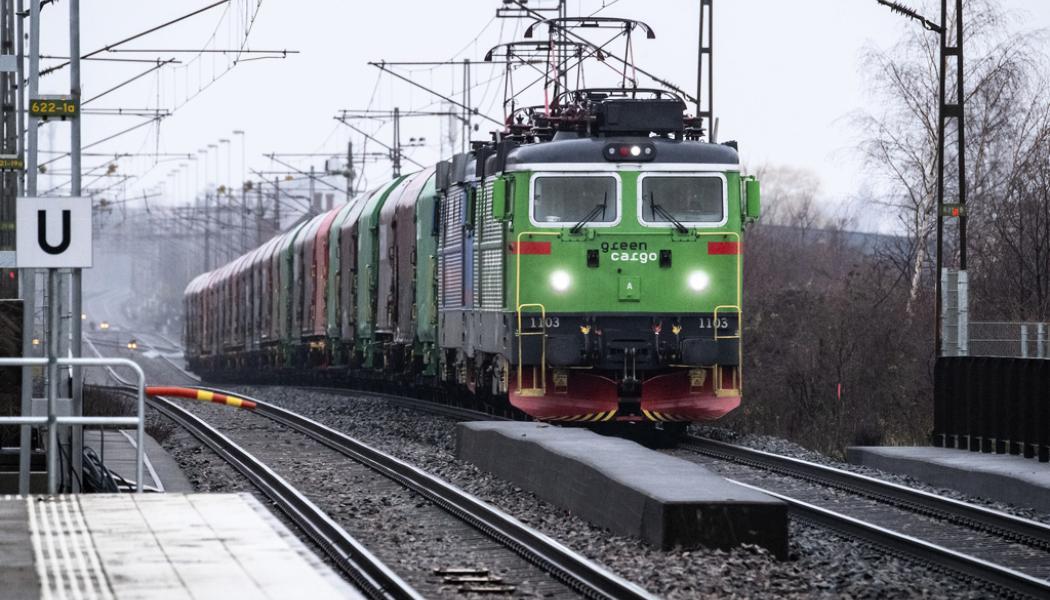 Johan Nilsson/TT: Godstågen från Green Cargo som ska ut på kontinenten står nu uppställda i Malmö. Arkivbild.
