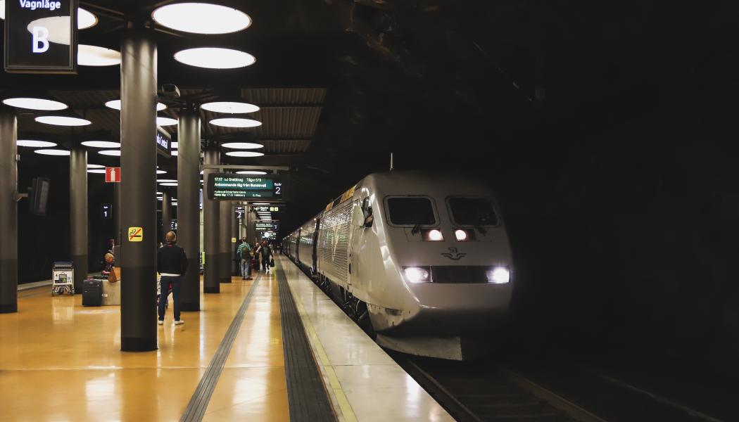 SJ tåg på Arlanda central. Foto: Stockholms Handelskammare