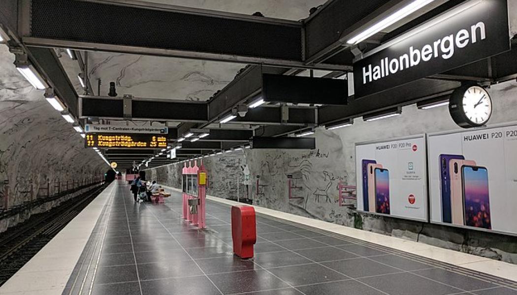 Hallonbergens tunnelbana. Foto: Wikimedia Commons
