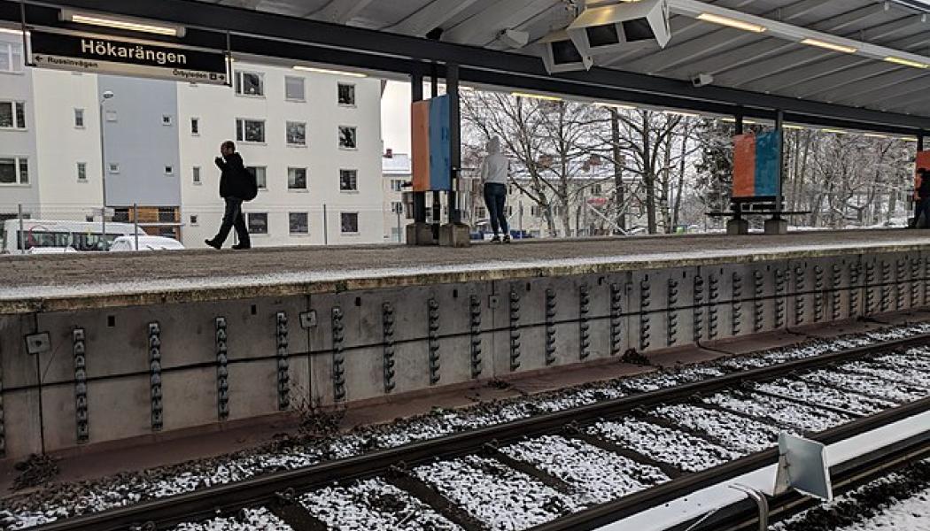 Hökarängens tunnelbanestation. Foto: Wikimedia Commons