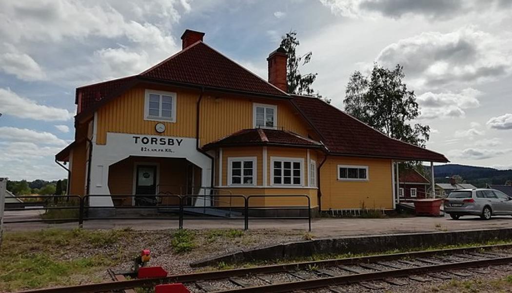 Järnvägsstationen i Torsby 2020. Foto: Wikimedia Commons