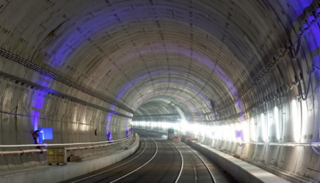 Järnvägssträckningen i tunnel mellan stationerna Atocha and Chamartín. Foto: Grupo Copisa
