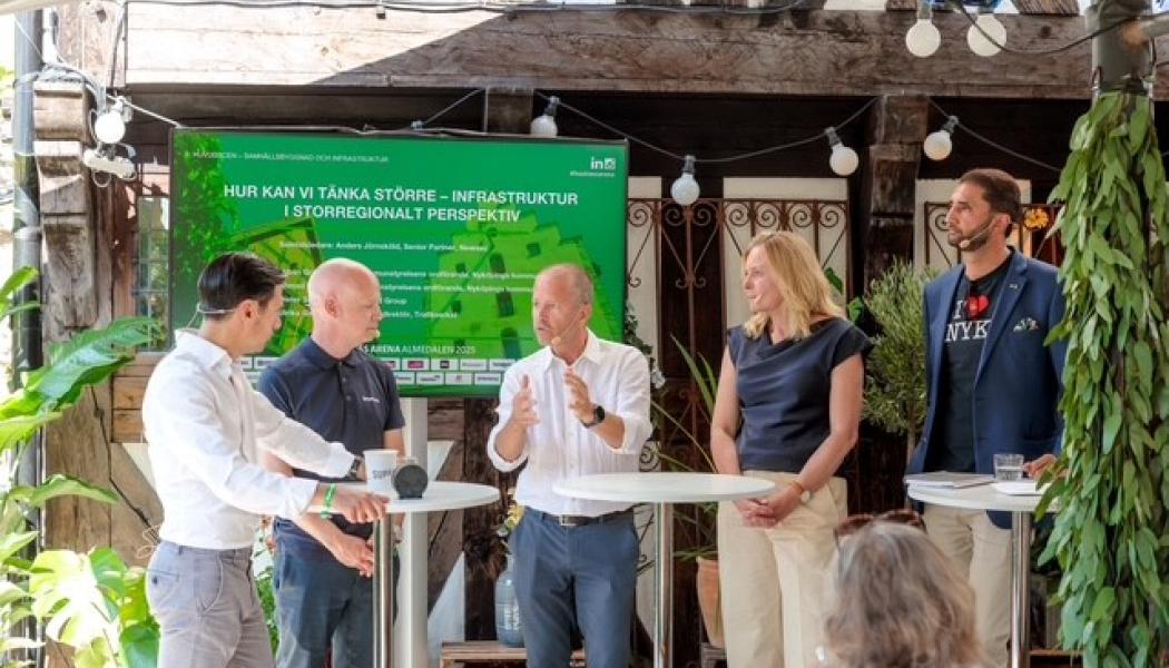 Ostlänken i fokus när Nyköping lyfte regional tillväxt i Almedalen