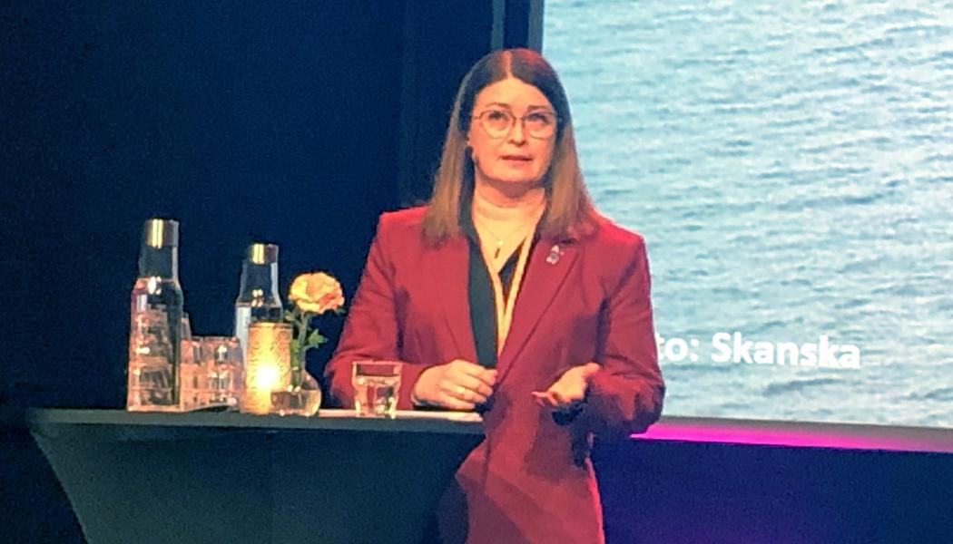 Åsa Ågren Wikström (M), regionpolitiker Region Västerbotten och ledamot i Botniska korridorens styrgrupp medverkade på Järnvägsforum Norr i Luleå den 31 mars. FOTO: Anders Carlsson