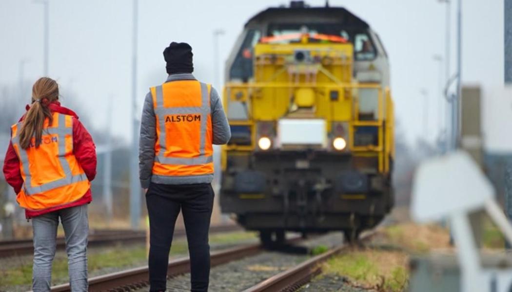 Alstom testar automatisering på ett växlingslok nära Breda, Nederländerna. Foto: Alstom
