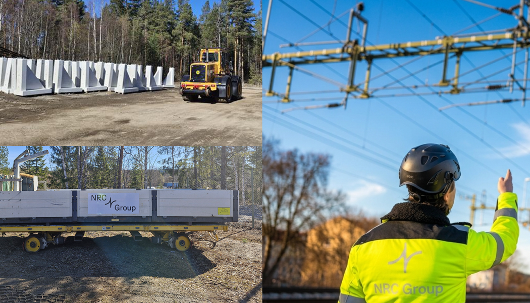 NRC Group Sverige rustar upp sträckan Bräcke–Bispgården i Jämtland på uppdrag av Trafikverket. Foto: NRC