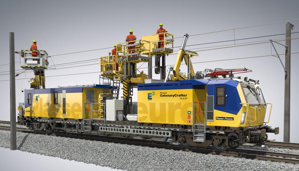 De mer än 500 kW starka elektriska maskinerna kommer att levereras i slutet av 2025, för vilka en option på ytterligare 46 generatorer också kan lösas in. Foto: Plasser & Theurer 