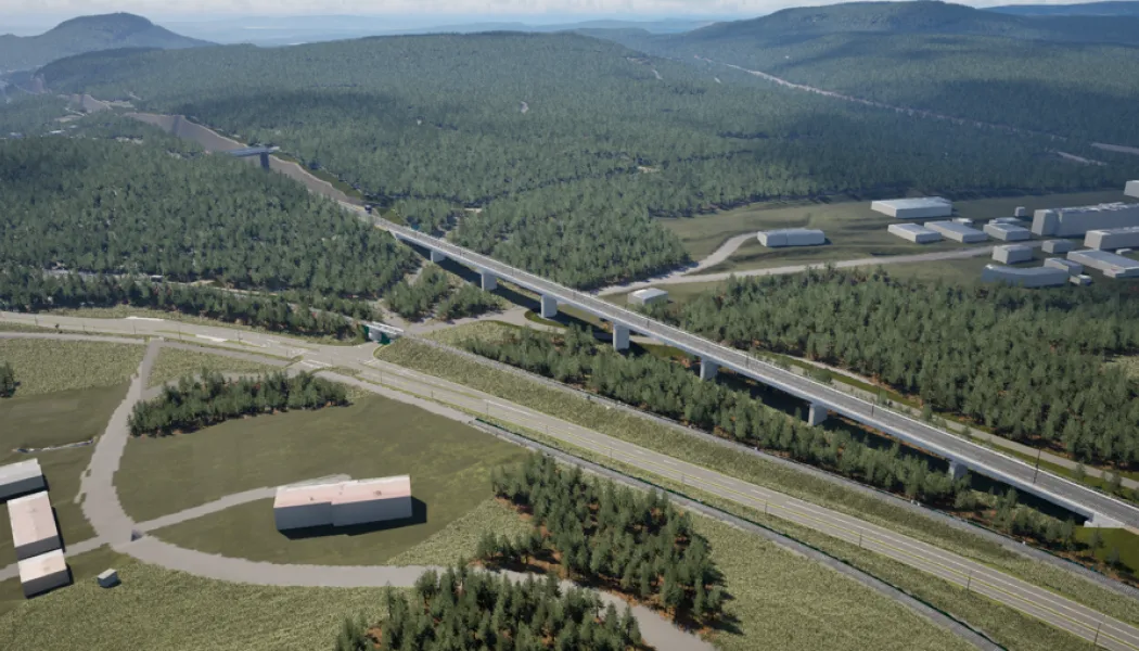 Satsningen gäller bland annat en av de mest belastade sträckorna i Västernorrland, där dubbelspår nu kan byggas ut under planperioden. Bild: Trafikverket