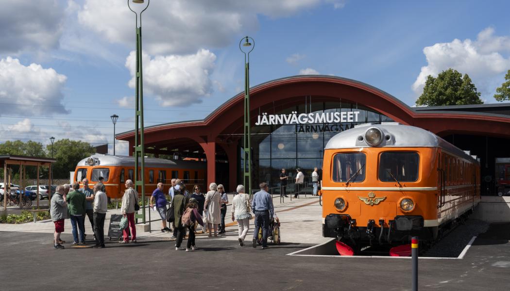 Järnvägsmuseets entré. Foto: Daniel Bernstål