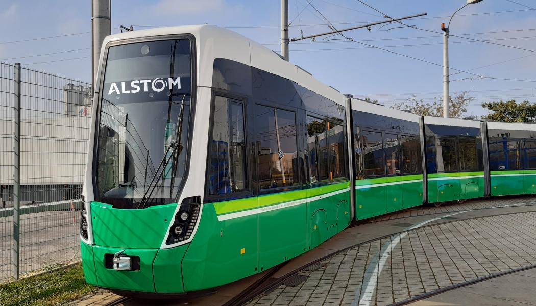 I jämförelse med andra spårvagnsmodeller som används i Graz, erbjuder Flexity från Alstom betydande förbättringar vad gäller passagerarkapacitet. Foto: Holding Graz