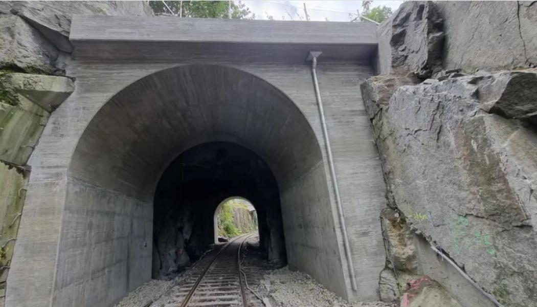 Den färdigställda tunnelportalen vid Vadbacken Norra Foto: Rabie Maarouf, Ramboll