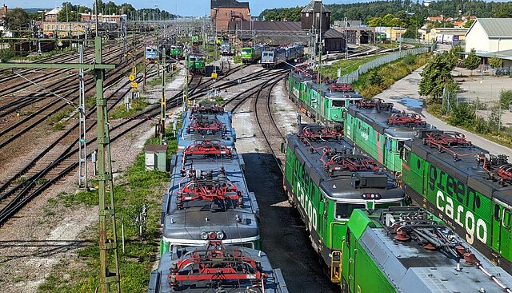 Tåg från Green Cargo i Hallsberg. Foto: AleWi/Wikimedia Commons