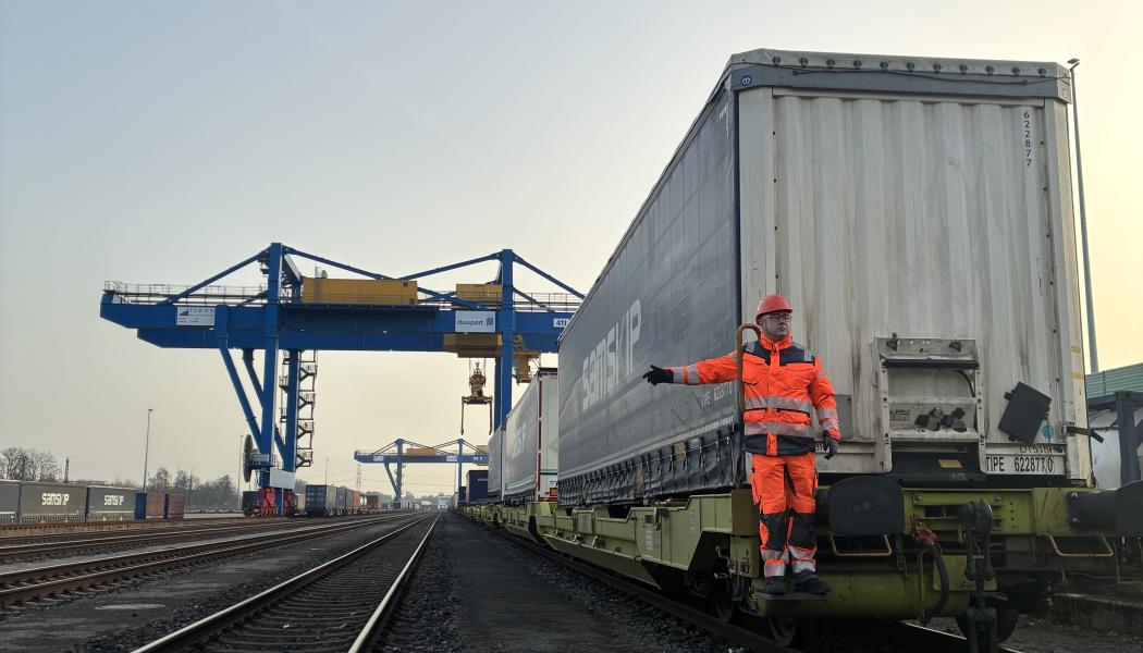 Växlingstjänst i Ziel. Foto: Hector Rail