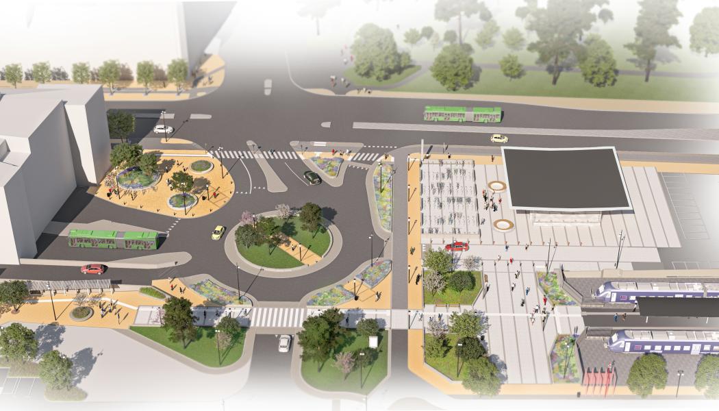 Helsingborg C får ny jernbaneperrong og nytt stasjonsområde