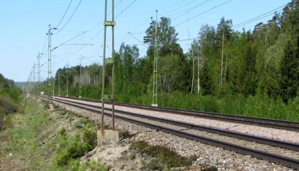 Två förbigångsspår byggs utanför Högsjö. Foto: Trafikverket