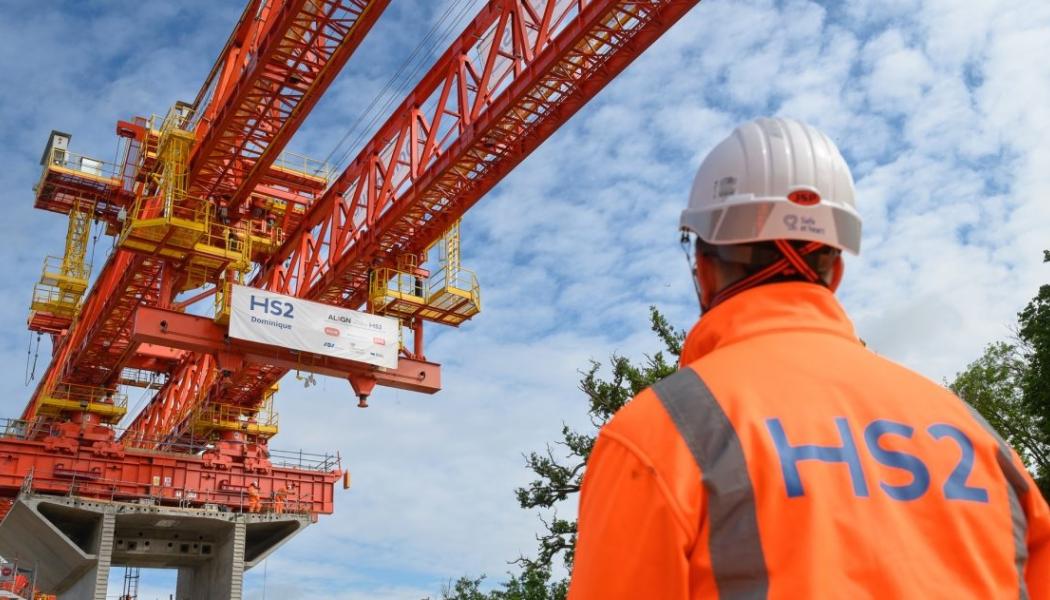 Här byggs Storbritanniens första höghastighetssträcka HS2. Foto: HS2