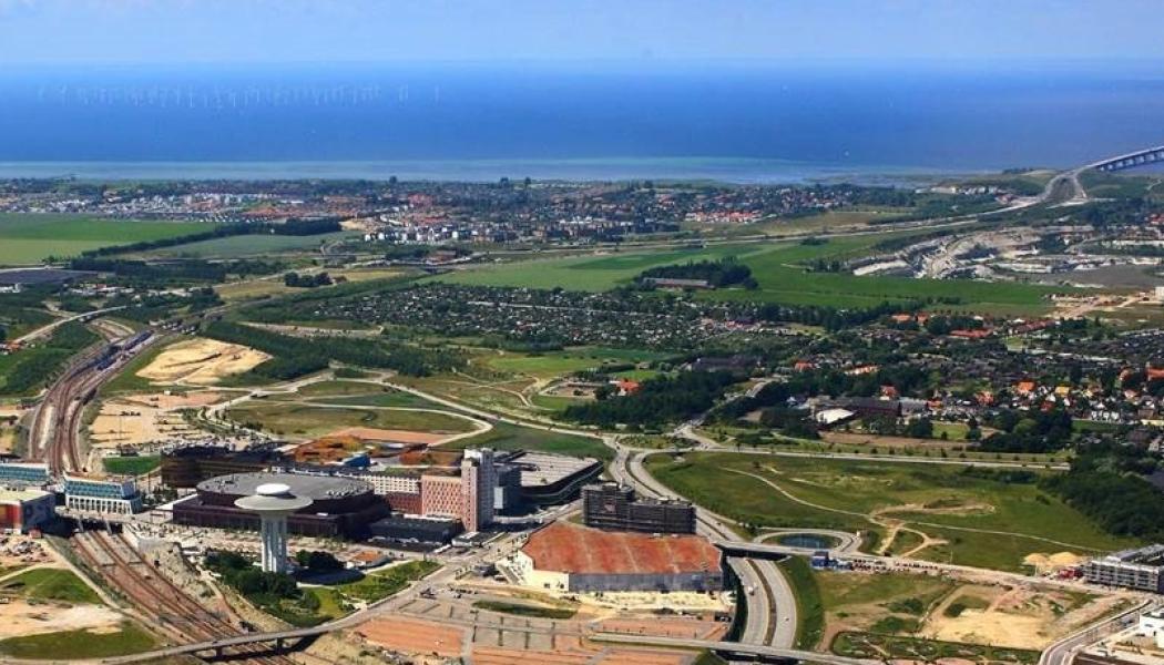 Danska Hyllie med Öresundsbron i bakgrunden. Foto: Greater Copenhagen