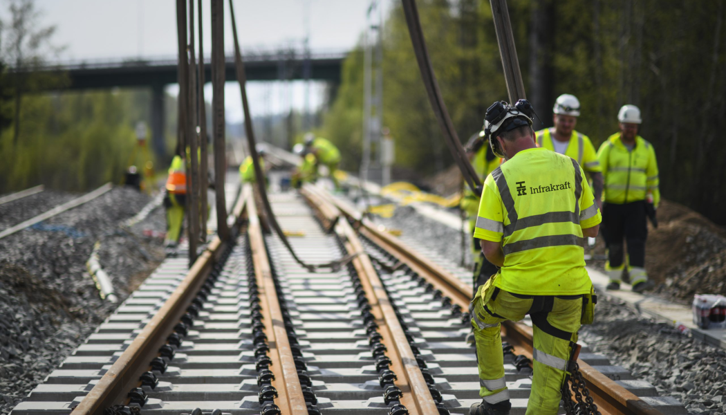 Arbetet med att byta kontaktledningar och stolpar startar våren 2026 och ska vara klart våren 2027. Foto: Infrakraft 